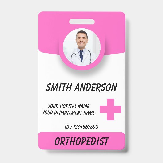 Badge d'identification d'infirmière diplômée perso (Avant)