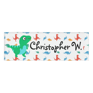 Badge D'identification Dinosaur T-Rex Motif Enfants modernes