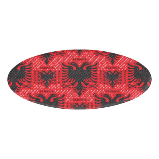 Badge D'identification drapeau albanais motif 2 (Devant)