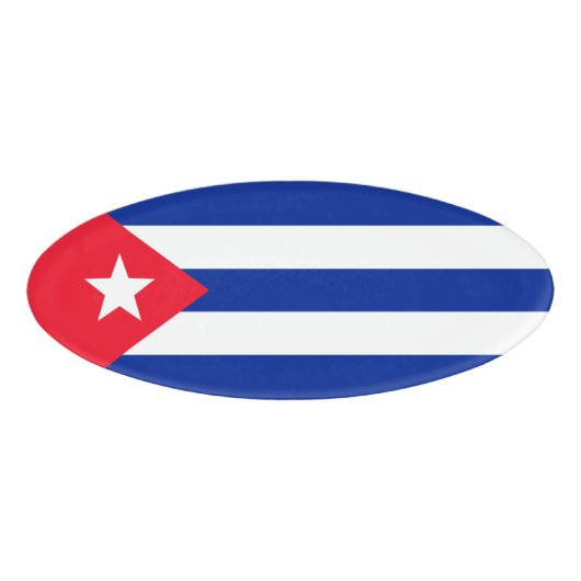 Badge D'identification Drapeau Cuba (Devant)