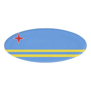 Badge D'identification Drapeau d'Aruba