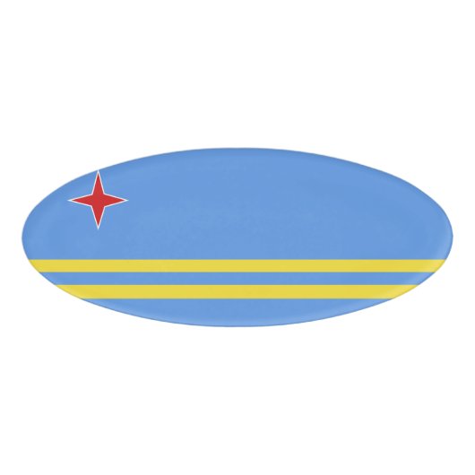 Badge D'identification Drapeau d'Aruba (Devant)