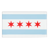 Badge D'identification Drapeau de Chicago (Devant)