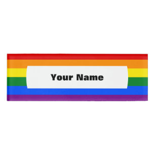 Badge D'identification Drapeau de fierté de LGBT