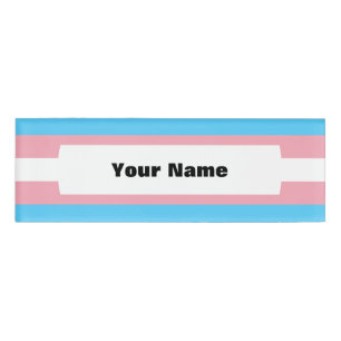 Badge D'identification Drapeau de fierté de transsexuel