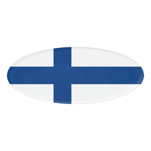 Badge D'identification Drapeau de Finlande (Devant)
