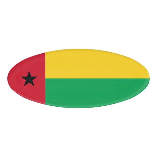 Badge D'identification Drapeau de Guinée-Bissau (Devant)