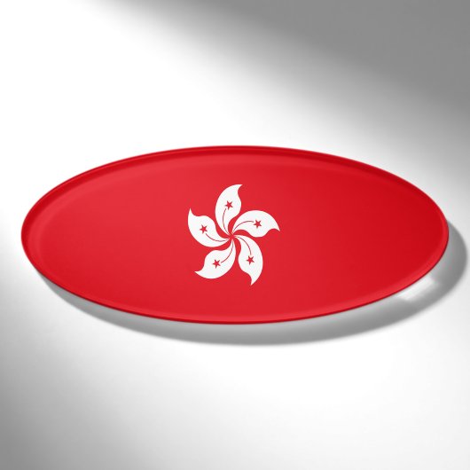 Badge D'identification Drapeau de Hong Kong (Devant)