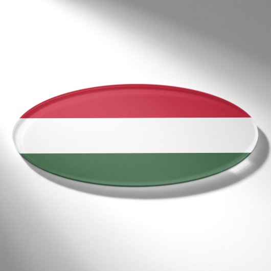Badge D'identification drapeau de la Hongrie (Devant)