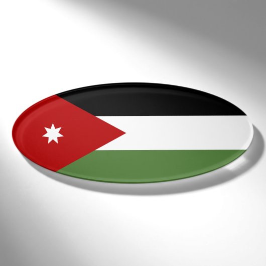 Badge D'identification Drapeau de la Jordanie (Devant)