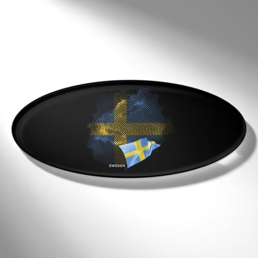 Badge D'identification Drapeau de la Suède (Devant)