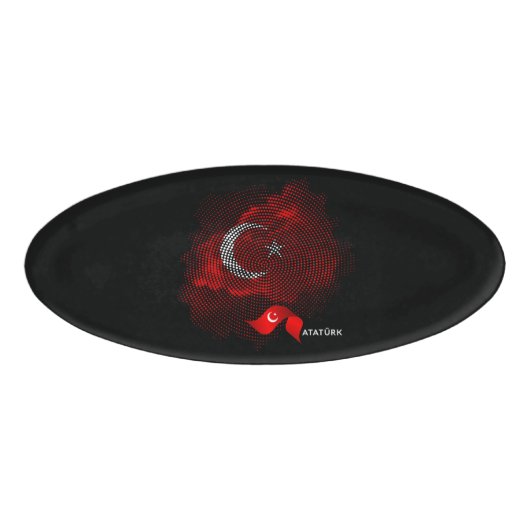 Badge D'identification Drapeau de la Turquie (Devant)