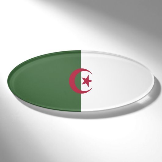 Badge D'identification Drapeau de l'Algérie (Devant)