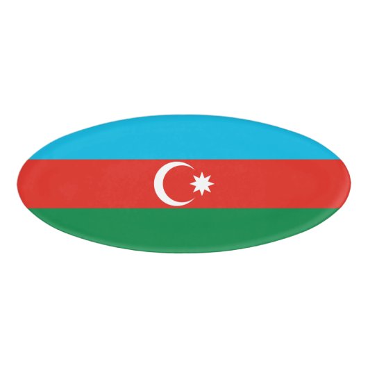 Badge D'identification Drapeau de l'Azerbaïdjan (Devant)