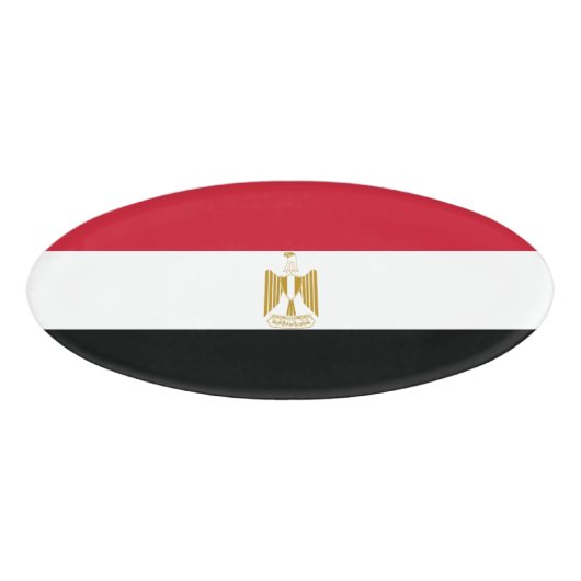 Badge D'identification Drapeau de l'Égypte (Devant)