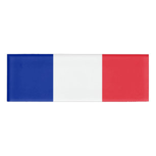Badge D'identification Drapeau de l'étiquette nommée de la France