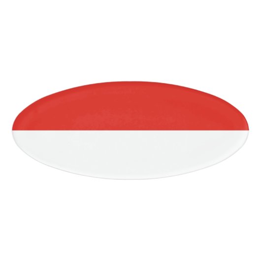 Badge D'identification Drapeau de l'Indonésie (Devant)