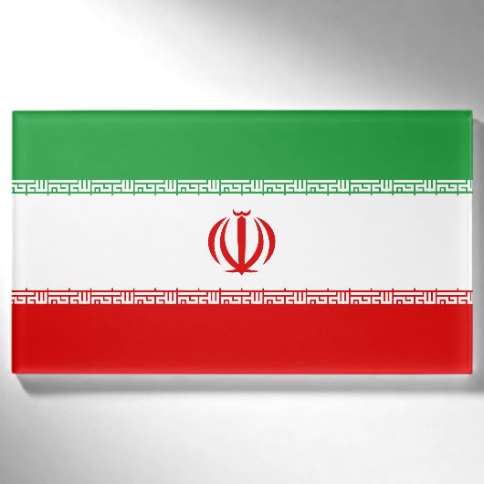 Badge D'identification Drapeau de l'Iran (Devant)