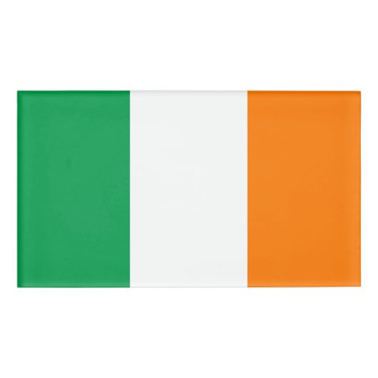 Badge D'identification Drapeau de l'Irlande (Devant)