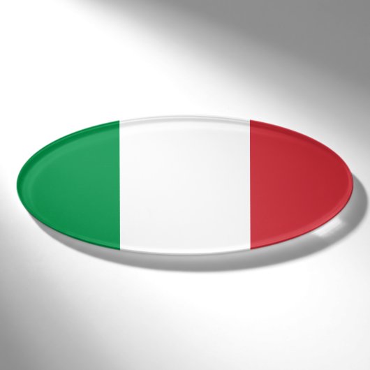 Badge D'identification Drapeau de l'Italie (Devant)