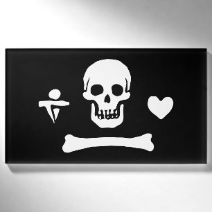 Badge D'identification Drapeau de pirate de Stede Bonnet Jolly Roger