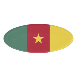 Badge D'identification drapeau du Cameroun