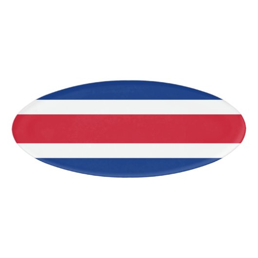 Badge D'identification Drapeau du Costa Rica (Devant)