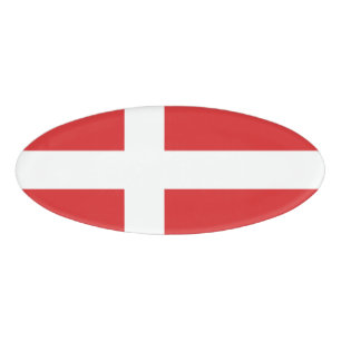 Badge D'identification Drapeau du Danemark