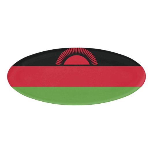 Badge D'identification drapeau du Malawi (Devant)
