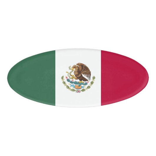 Badge D'identification Drapeau du Mexique (Devant)