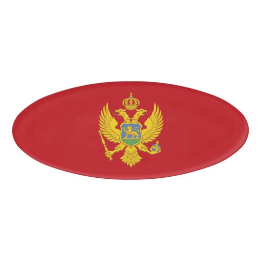 Badge D'identification Drapeau du Monténégro (Devant)
