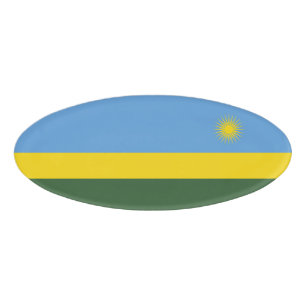 Badge D'identification Drapeau du Rwanda