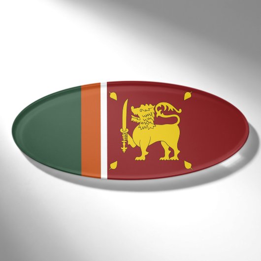 Badge D'identification Drapeau du Sri Lanka (Devant)