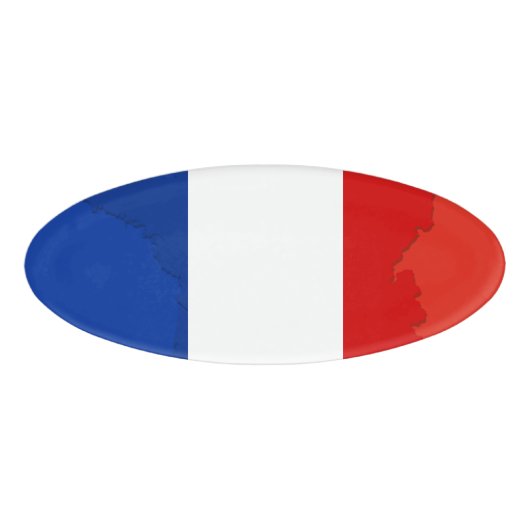 Badge D'identification drapeau français (Devant)