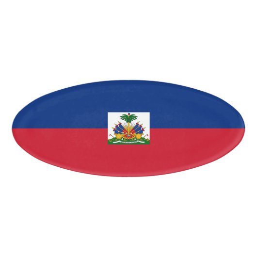 Badge D'identification Drapeau Haïti (Devant)
