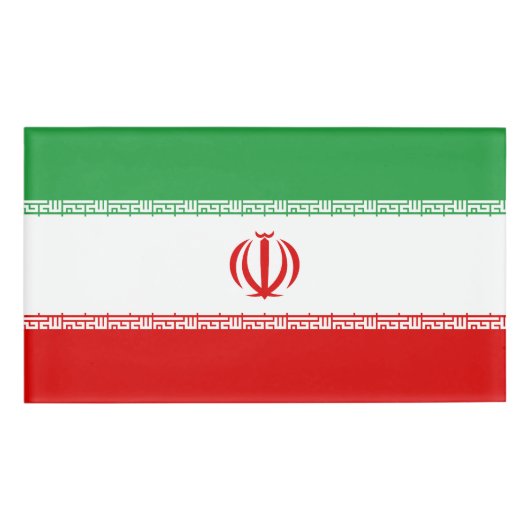 Badge D'identification Drapeau Iran (Devant)