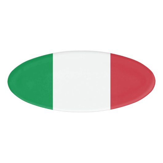 Badge D'identification Drapeau italien (Devant)