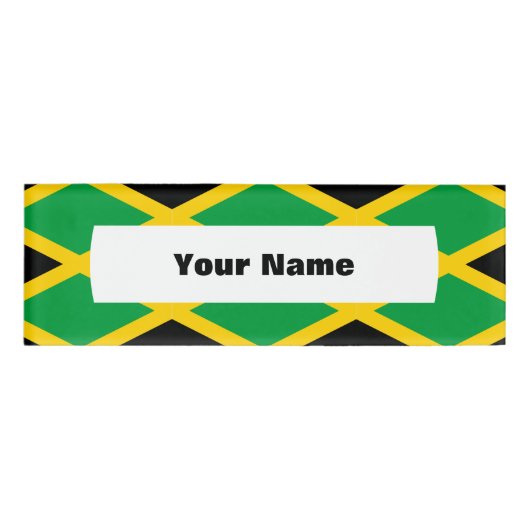 Badge D'identification Drapeau jamaïcain (Devant)