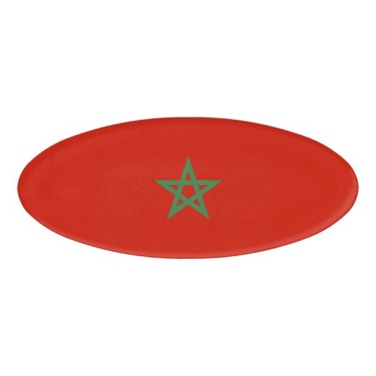 Badge D'identification drapeau marocain (Devant)