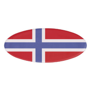 Badge D'identification Drapeau norvégien