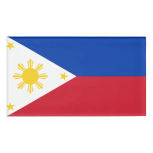 Badge D'identification Drapeau philippin des Philippines