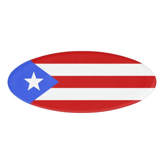 Badge D'identification Drapeau Porto Rico (Devant)