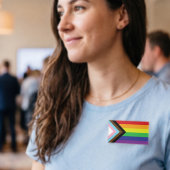 Badge D'identification Drapeau progressiste LGBTQIA