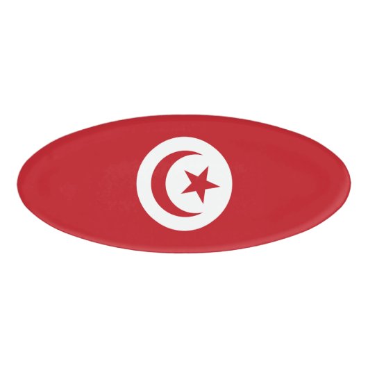 Badge D'identification Drapeau tunisien (Devant)