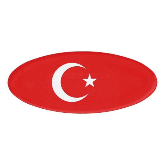 Badge D'identification Drapeau turc (Devant)