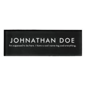 Badge D'identification Drôle nom du Cool balise et tout (Devant)