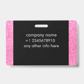 badge d'identification du fournisseur de soins (Dos)