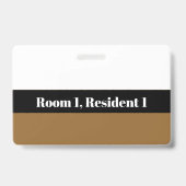 Badge d'identification du gestionnaire (Arrière)