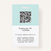 Badge d'identification du logo de l'entreprise pho (Dos)