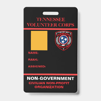 Badge d'identification du personnel du Tennessee V